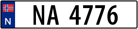 Trailer License Plate